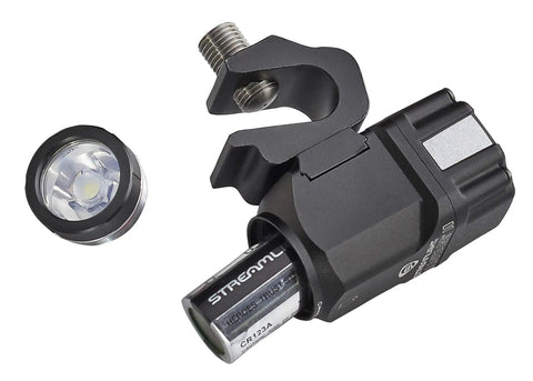 Vantage II 350 Lumen Hands Free Helmet Light With Rear Safety LED Black for Fire, Industrial and Jobsite Use, close-up view