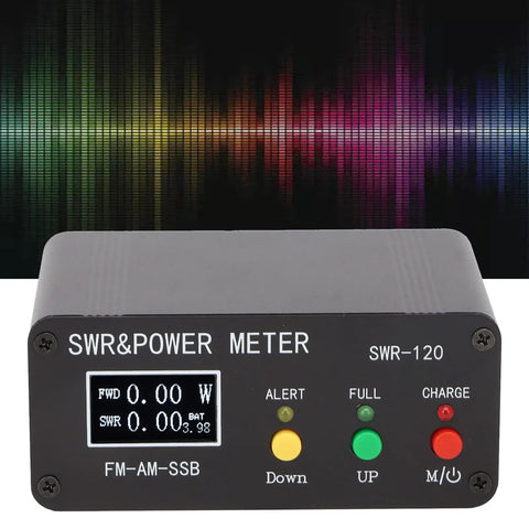 DIY Digital Power Standing Meter With Built In Rechargeable Battery front view showing display and buttons