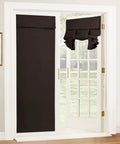 Tricia Door Curtain Blackout Room Darkening Privacy Tie Up Window Drape for Patio and Sidelight Glass Doors 26 by 69 Inches One Piece Brown