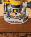 Router using Dish Carving Router Bit Set With Ball Bearing Three Piece One Quarter Inch Shank Bowl And Tray Template Bits
