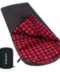 Zero Degree XXL Sleeping Bag For Adults Big And Tall Winter Camping Gear Extra Large Black Right Zip Ultra Cozy Flannel Lining