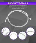 39.37 Inch Long Motorcycle Hydraulic Brake Line With Stainless Steel Braided Hose 10mm ID Built Tough Durable Brake Hose Pipe