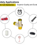 Heavy Duty 23A 12V Alkaline Batteries 5 Pack Runs Forever For Garage Door Openers And Remote Controls with various devices.