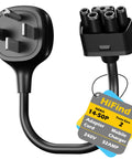 Plug And Play Nema 14-50 To J1772 Converter For Tesla Mobile Connector Gen Two Bullseye Fit Cable with NEMA 14-50P plug and J1772 connector.