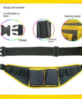 Gardener Tool Belt With Quick Access Pockets portable waist bag showing clasp, buckle, and sewing details.