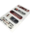 Jaws Fandages Collectible Fashion Bandages Set With 25 Sterile Latex Free Bandages Featuring stylized Jaws artwork on bandages.