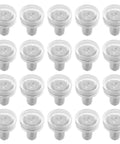 20 Pcs Adjustable Furniture Legs With Non Slip PVC Pads For Shelves Cabinets Tables And Chairs Threaded Screw Leveling Feet For Floor Protection And Uneven Surface Adjustment, clear pad set