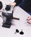 Four Pack Top Shelf M10X25MM Star Clamping Knobs With 38Mm Plastic Handles For Industrial Machinery and Tooling Applications featuring quick adjustments beside engine component.