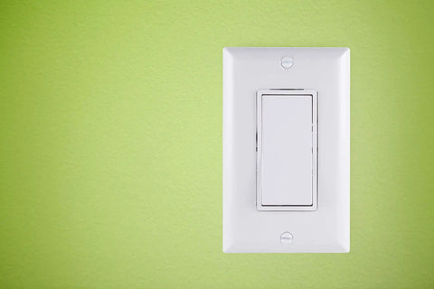 Five Pack Paddle Rocker Light Switches Single Pole On Off Replacement For Electrical Light Switches And Ceiling Fan Switches UL Listed White Grounding Switches For Easy Home Upgrades And DIY Projects