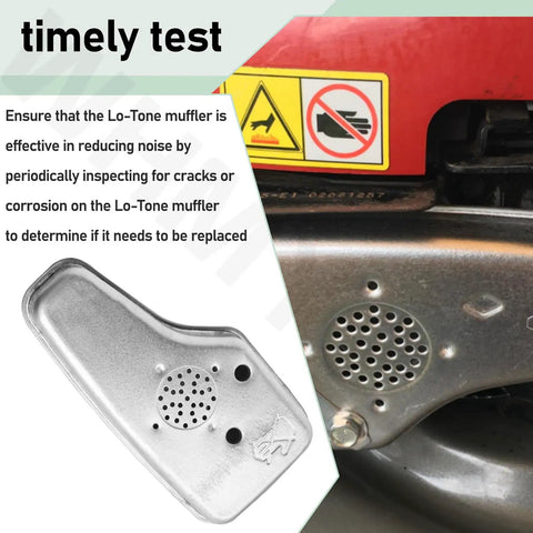 Lo Tone Muffler for Small Engines No Fuss Quiet Exhaust Solution for 6 HP Quantum and 625 675 Series Mowers and Toro Models