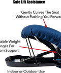 Portable Electric Seat Lift Assist Helps Elderly Stand Up Easily With Strong Support For Most Couches And Armchairs. Adjustable design.