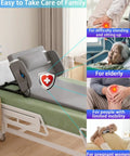 Heavy Duty Electric Bed Lift Assistant For Elderly And Disabled, Smooth Up Right Support With Remote Control, Adjustable Backrest 2 To 80 Degrees, Silent Motor, No Strain To Get Out Of Bed Safely, shown with bed setup for various users.