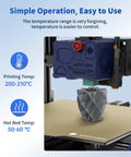 Anycubic PLA filament on a 3D printer, gray, 1.75 mm diameter