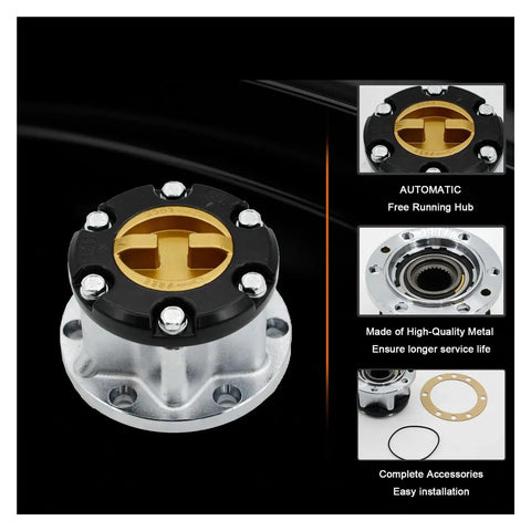 Heavy Duty 26 Spline Alloy Free Wheel Locking Hubs Compatible With Suzuki Samurai Vitara Jimny Sierra Escudo 4381060A00 automatic hub assembly.