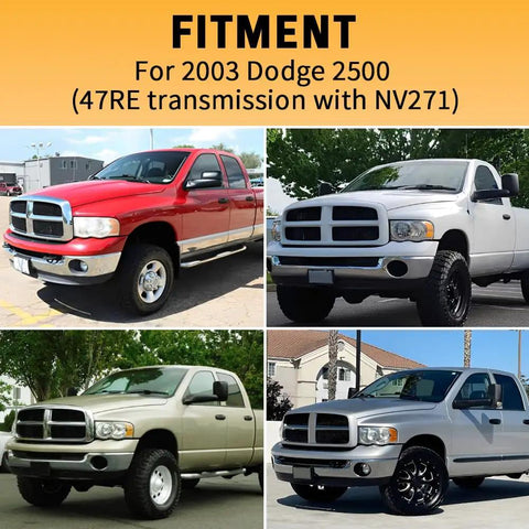 Heavy Duty Transfer Case Shift Linkage For 2003 Dodge Ram 2500 NV271 47RE Transmission, 6061T6 Aluminum With Nylon PTFE Bushings For Smooth Quiet Shifting And Long Lasting Performance fitment on 2003 Dodge 2500 trucks