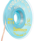 Desoldering Wick Soder-Wick Rosin Flux Core Yellow 80-2-10 10 Ft Length 0.06 Inch Diameter Noncorrosive Type R Flux ESD Safe Bobbin