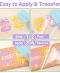 Step-by-step application using Clear Transfer Tape For Vinyl With Alignment Grid, 12 Inch By 10 Ft, for precise vinyl transfers