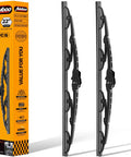 22 Inch Windshield Wiper Blades Replacement Pair For Dodge Ram 1500 2500 3500 4500 2009 Through 2018, All Weather OEM Quality