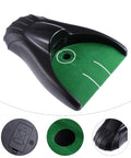 Golf Ball Retriever Auto Return System for Practice with black lightweight durable plastic design, auto rolls back