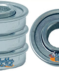 Smooth Rolling Replacement Caster Bearings For Wheelchairs, Hella Durable Flanged Bushings, pack of four metal bushings.