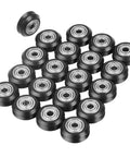 20 Piece V Shape Wheel Set With 5mm Bore And 625 Bearing Pulleys For CNC Machines And 3D Printers, Durable POM Material