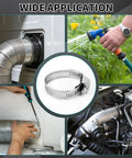 DIY Heavy Duty Adjustable Hose Clamp Kit 16 Ft With 304 Stainless Steel Clamps for diverse auto and home applications.