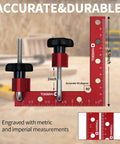 90 Degree Positioning Squares Set For Woodworking Right Angle Clamps 5.5 By 5.5 Inches Aluminum Alloy Corner Clamping Squares