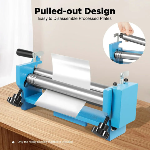 Heavy Hitter Manual Slip Roller For Sheet Metal Bending Hand Crank Rolling Machine Forms Smooth Radius Curves Up To 2mm Aluminum And 1mm Steel Total No Sweat For Auto Panels And Garage Mods