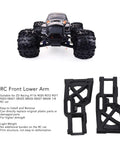 Nylon Front Lower Suspension Arms for 1/8 RC Cars with ZD Racing model in background, lightweight and sturdy for smoother ride.
