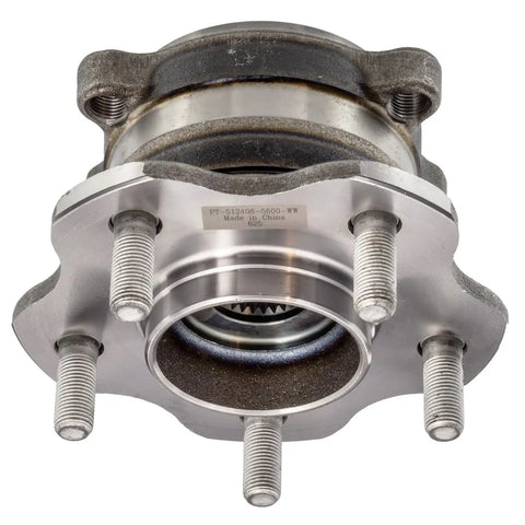 Front view of Front Hub Bearing Assembly for 2009-2014 Nissan Murano 5-Lug ABS Sensor, Bolt-On Direct Fit, 29-Spline Ball
