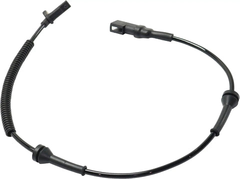 Heavy Duty Abs Wheel Speed Sensor Compatible With Ford Transit Connect 2010 2013 front view showing circular wire and connectors.