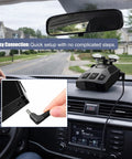 USB To DC 3.5 Power Cable For Radar Detectors 12V 6.56ft Long shown in car setup
