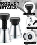 Heavy Duty Four Pack Adjustable Screw Jacks 2.63 to 3.93 Inch Range 5 Ton Capacity Machinist Jack Stands product details