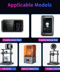Applicable models for Nebula Camera For 3D Printers With Night Vision And 24 Hour Monitoring Real Time Printing Monitoring Via USB Connection Compatible With Sonic Pad Nebula Pad Ender 3 V3 KE Ender 3 V3 Plus And CR 10 SE with images of Creality Sonic Pad, Creality Nebula Pad, CR-10 SE, HALOT-MAGE Pro, Ender-3 V3 KE.