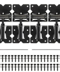 Heavy Duty Gate Hinges For Vinyl And Wooden Fence Gates Self Closing With 90 Degree Adjustable Operation And Included Swing Adjuster Tool