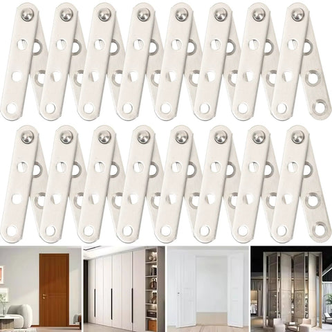 4 Piece Stainless Steel 360 Degree Concealed Door Hinges Set For Cabinets Drawers And Windows Built To Last Durable Corrosion Resistant Pivot Hinges For DIY Home Upgrades