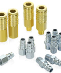 14-piece WYNNsky air fittings set: brass quick-connect couplers and steel plugs for 1/4 in NPT compressor hoses