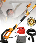 Pro Grade Electric Concrete Grinder Angle Tool With Brushless Motor And Variable Speed For Smooth Wall And Floor Polish No Sweat Surface Planer Built Different For Fast Job Sites with extendable pole and attachments.