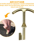 Water Meter Key And Lid Opening Tool For Valve Box 5.5 Inch Length Heavy Duty Metal T Wrench Hook To Access Main Valve