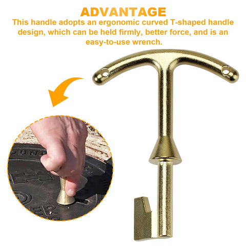 Water Meter Key And Lid Opening Tool For Valve Box 5.5 Inch Length Heavy Duty Metal T Wrench Hook To Access Main Valve