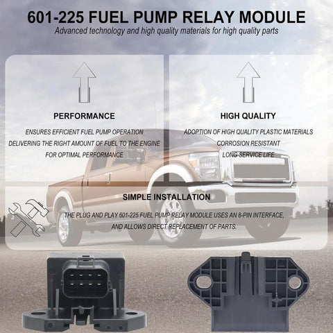 Ford Fuel Pump Relay Module 601-225 Direct Fit Replacement For Ford & Lincoln with performance and quality features displayed