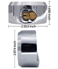 Two And Seven Eighths Inch Beefed Up Heavy Duty Solid Steel Padlock With Hidden Shackle Hardened Reinforced Shackle Measurements