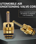 7 Piece Air Conditioning Valve Core Kit For Cars, Trucks, And SUVs Includes Low Pressure Port Cap And Valve Stem Cores