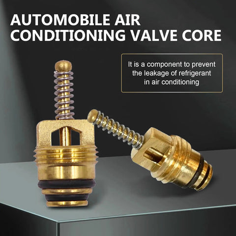 7 Piece Air Conditioning Valve Core Kit For Cars, Trucks, And SUVs Includes Low Pressure Port Cap And Valve Stem Cores