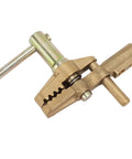 Jelquix 800A Brass Ground Clamp With Heavy Rubber Sleeve For Argon Arc And Submerged Welding, featuring jaws and handle.