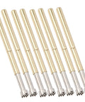 Brass two-millimeter contact pins with nine claws, part of Spring Test Probe Set 100 Pieces for electronics and machining.