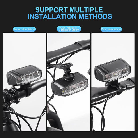 Ultra Bright 1200 Lumen Bike Light Bar For EBikes With High And Low Beam Five Modes USB C Rechargeable Universal Mount For Mountain And Road Bikes Out Front Mount Delivers 200 M Visibility For Safe Night Rides