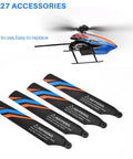4 Pack Main Blade Propellers For XK K127 RC Helicopter Drone Replacement Spare Parts Upgrade Durable Plastic Build Easy Swap And Install For Smooth Flight And Strong Performance