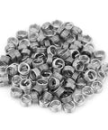 M6 1.0 1D Stainless Steel Threaded Inserts Kit 100 Pcs Helical Coil Wire Thread Repair for Low Strength Materials
