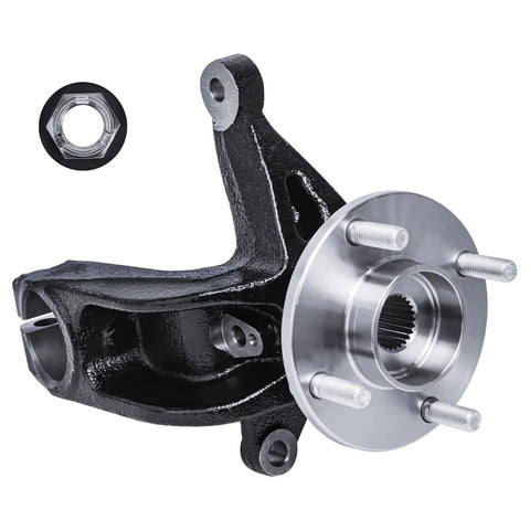 Front Left Steering Knuckle With Wheel Hub Bearing Assembly For Ford Focus 2006 2011 Driver Side Replacement Kit Complete Knuckle And Hub